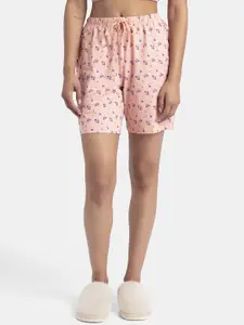Jockey Printed Super Combed Cotton Relaxed Fit Sleep Shorts-RX87