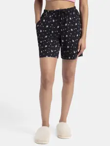 Jockey Printed Super Combed Cotton Relaxed Fit Sleep Shorts-RX87