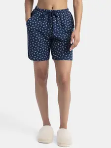 Jockey Printed Super Combed Cotton Relaxed Fit Sleep Shorts-RX87