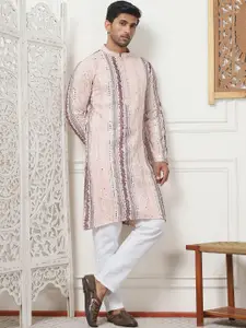 Anouk Embroidered Regular Mirror Work Kurta with Pyjamas