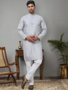 Anouk Embroidered Regular Chikankari Kurta with Pyjamas