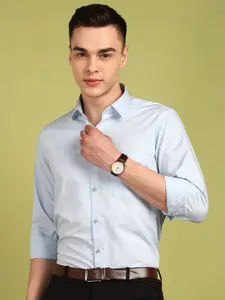 FUBAR Men Slim Fit Solid Formal Shirt