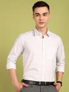 FUBAR Men Slim Fit Grid Tattersall Checks Opaque Checked Formal Shirt