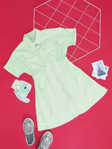 Pantaloons Junior Girls Self Design Fit and Flare Dress