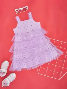 Pantaloons Junior Girls Print Fit & Flare Dress