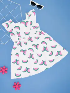 Pantaloons Junior Cotton Printed Fit & Flare Dress