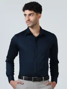 THE FORMAL CLUB Men TFC Concealed Placket & French Cuff Regular Fit Solid Formal Shirt