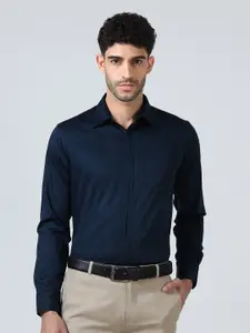 THE FORMAL CLUB  Men Modern Regular Fit Concealed Button Placket Formal Shirt