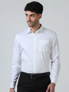 THE FORMAL CLUB Men TFC Signature Placket & French Cuff Regular Fit Solid Formal Shirt