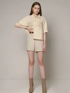 Vero Moda Women Solid Opaque Casual Oversized Shirt