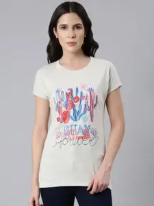 DIXCY SCOTT Slimz Women Conversational Printed T-shirt