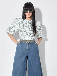 Vero Moda Floral Printed Cotton Top