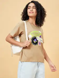 People Print Cotton Top