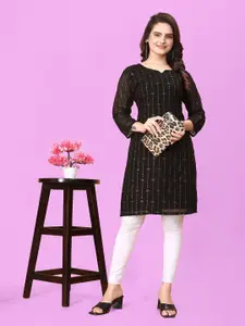 WEAVETECH IMPEX Sequinned Kurta