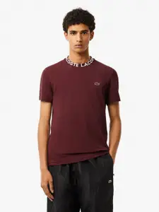 Lacoste Men V-Neck Applique T-shirt