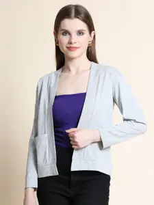 TEEMOODS Women Monochrome Shrug