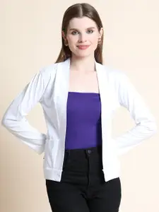 TEEMOODS Women Monochrome Shrug