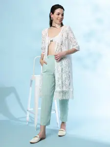 UnaOne Women Embroidered Shrug