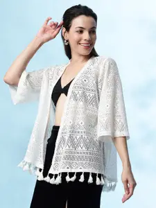 UnaOne Women Embroidered Shrug