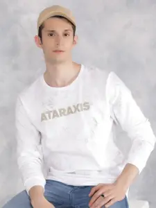 Crimsoune Club Men Printed Round Neck Sweatshirt