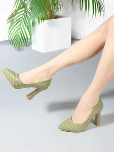 CORSICA Textured Party Block Pumps