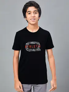 Technosport Boys Graphic Printed Round Neck UPF50 Sun Protection Slim Fit Sports Tshirt