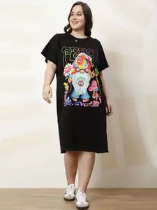 Athena Ample Graphic Print T-shirt Dress