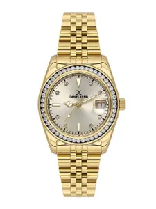 Daniel Klein Women Embellished Dial & Bracelet Style Straps Analogue Watch DK.1.13715-2