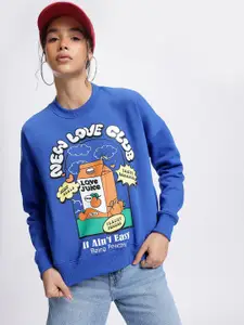 DressBerry Typography Printed Sweatshirt