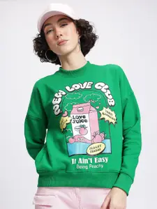 DressBerry Typography Printed Tonic Sweatshirt