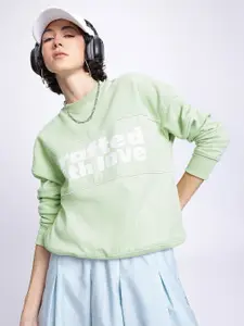 DressBerry Typography Printed Sweatshirt