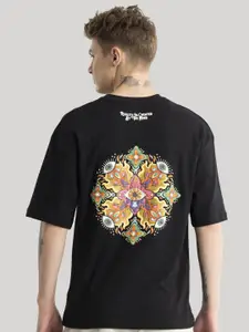 Snitch Men Graphic Printed Cotton Oversized T-shirt