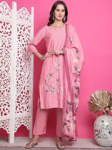 Stylee LIFESTYLE Floral Digital Printed Pure Silk Unstitched Dress Material