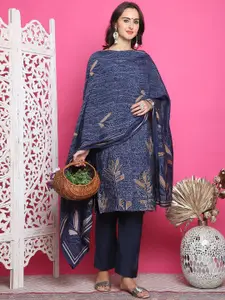 Stylee LIFESTYLE Floral Digital Printed Pure Silk Unstitched Dress Material