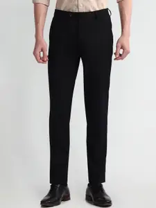 Arrow Men Solid Mid Rise Slim Fit Formal Trousers