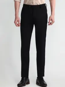 Arrow Men Solid Mid Rise Slim Fit Formal Trousers