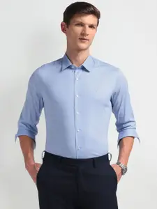 Arrow New York Men Slim Fit Solid Spread Collar Formal Shirt