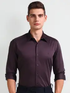 Arrow New York Men Slim Fit Solid Spread Collar Formal Shirt