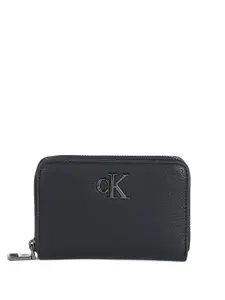 Calvin Klein Women Brand Logo PU Zip Around Wallet
