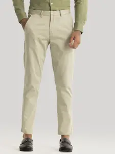 Snitch Men Cotton Smart Slim Fit Chinos Casual Trousers