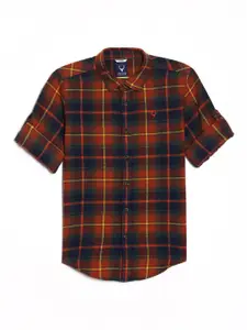 Allen Solly Junior Boys Spread Collar Floral Printed Slim Fit Casual Shirt