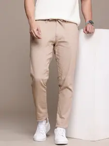 French Connection Men Slim Fit Solid Casual Chinos Trouser