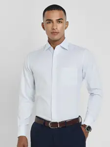 Allen Solly Sport Men Spread Collar Micro Checked Cotton Formal Shirt