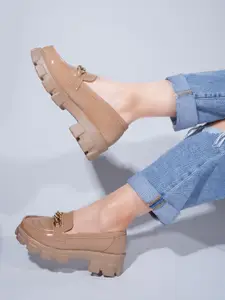 JM Looks Women Closed Back Platform Heels Pumps