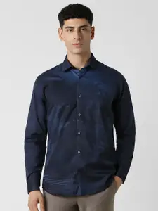 V Dot Men Slim Fit Opaque Party Shirt
