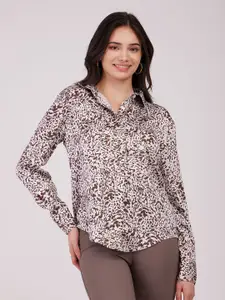 FableStreet Women Animal Skin Printed Casual Shirt