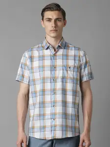 Louis Philippe Sport Men Slim Fit Tartan Checks Opaque Checked Casual Shirt