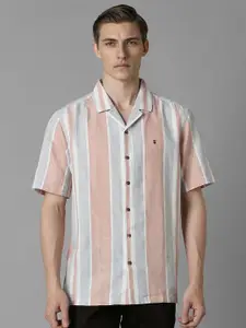Louis Philippe Sport Men Slim Fit Opaque Striped Casual Shirt