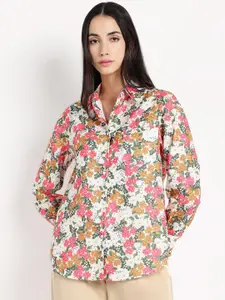 RAREISM Women Comfort Floral Printed Casual Shirt
