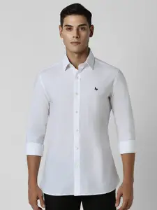 Van Heusen Sport Men Spread Collar Solid Cotton Slim Fit Casual Shirt
